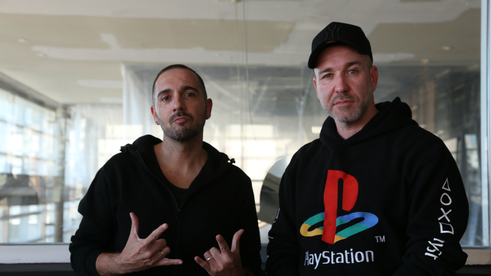 Acción y Zatu, de la banda SFDK. Foto: Delfina Milder