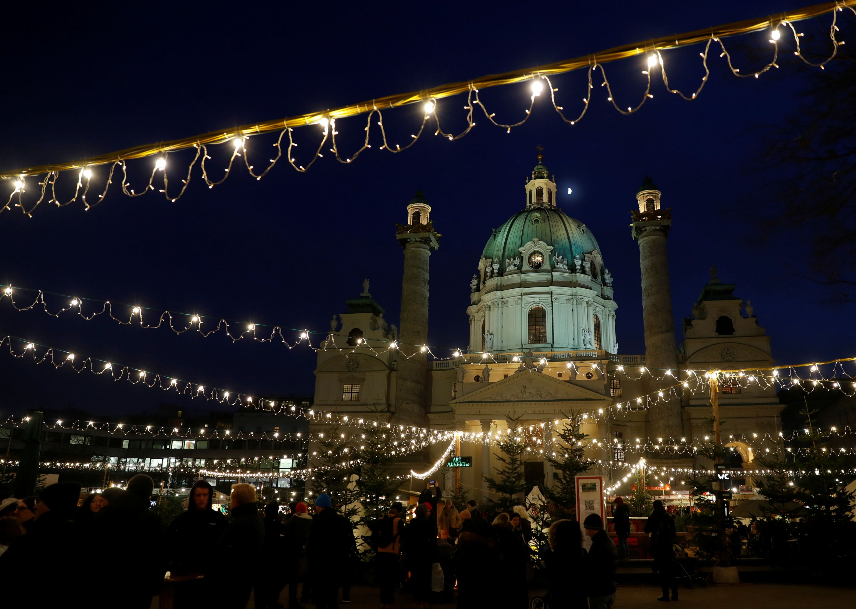 Decoración navideña en Viena, Austria. Foto: Reuters