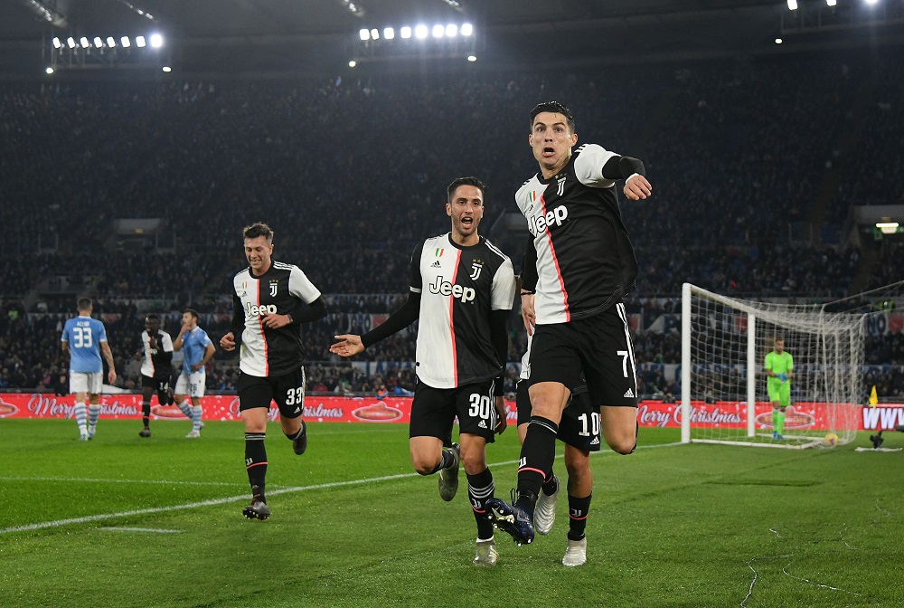 Rodrigo Bentancur y Cristiano Ronaldo en Juventus