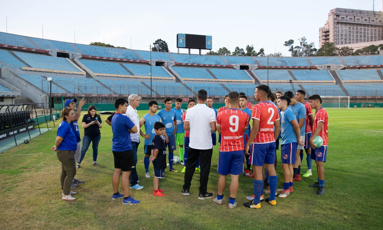 Los jugadores de Central Español en el Centenario