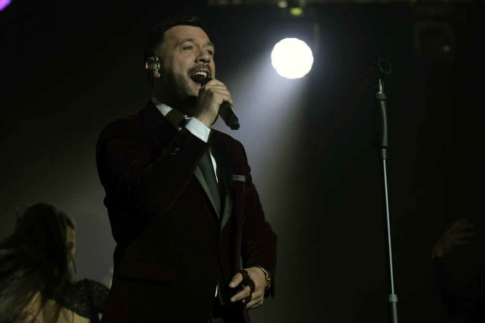 Lucas Sugo en el Antel Arena. Foto: Marcelo Bonjour.