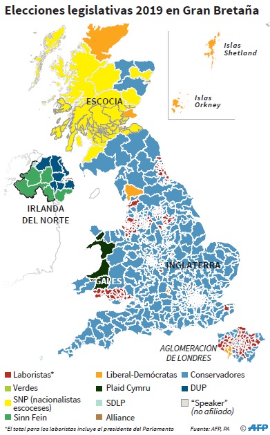 Elecciones Legislativas en Gran Bretaña 2019. Foto: AFP