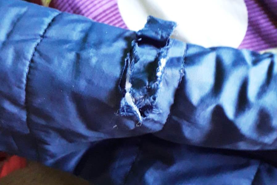 Campera de Yamila, pareja de Lucas Langhain