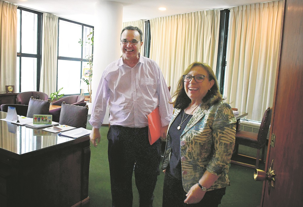 Pablo Bartol y Ana Olivera se reunieron este martes. Foto: Francisco Flores