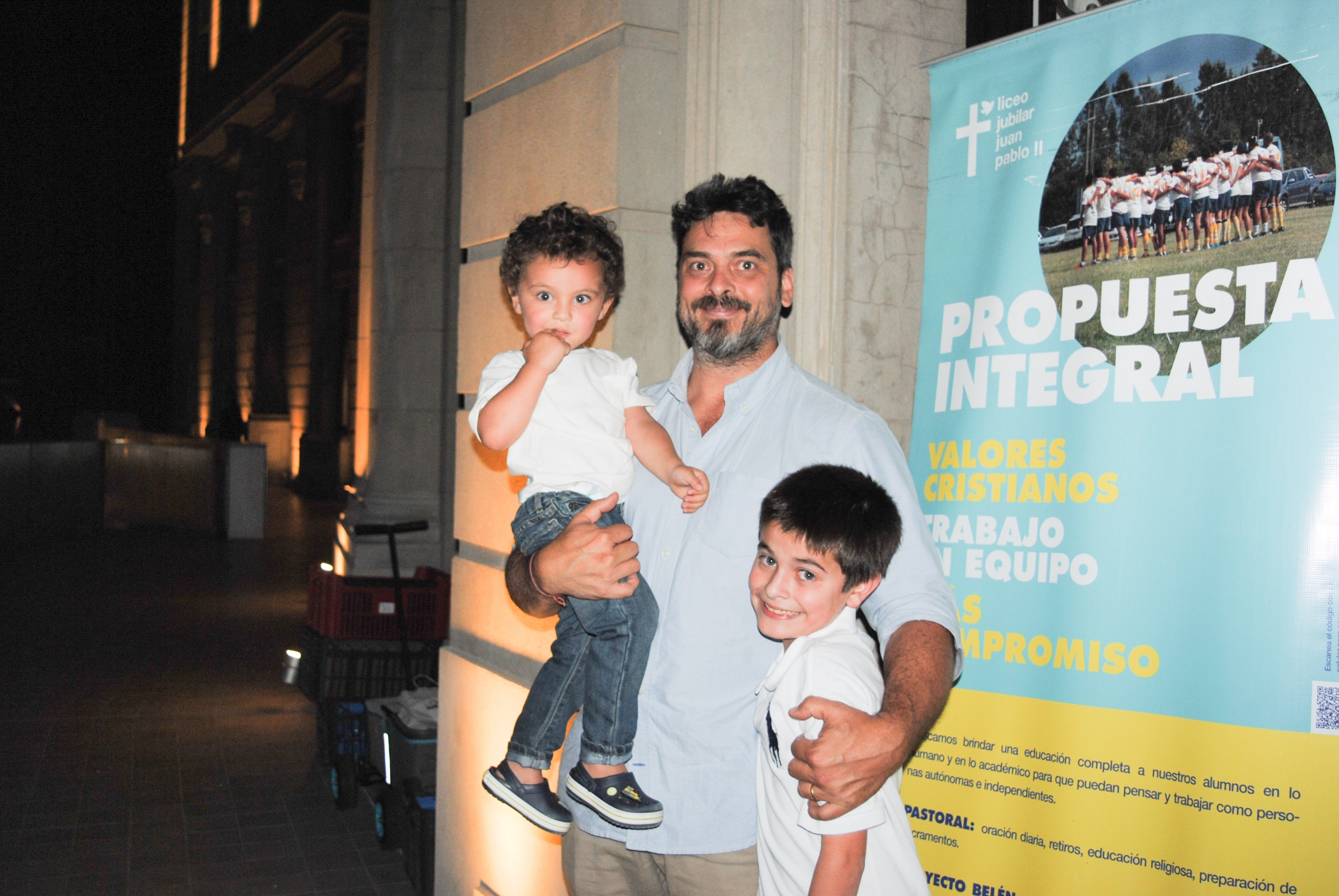 Theo, Pablo y Joaquín Demarco.