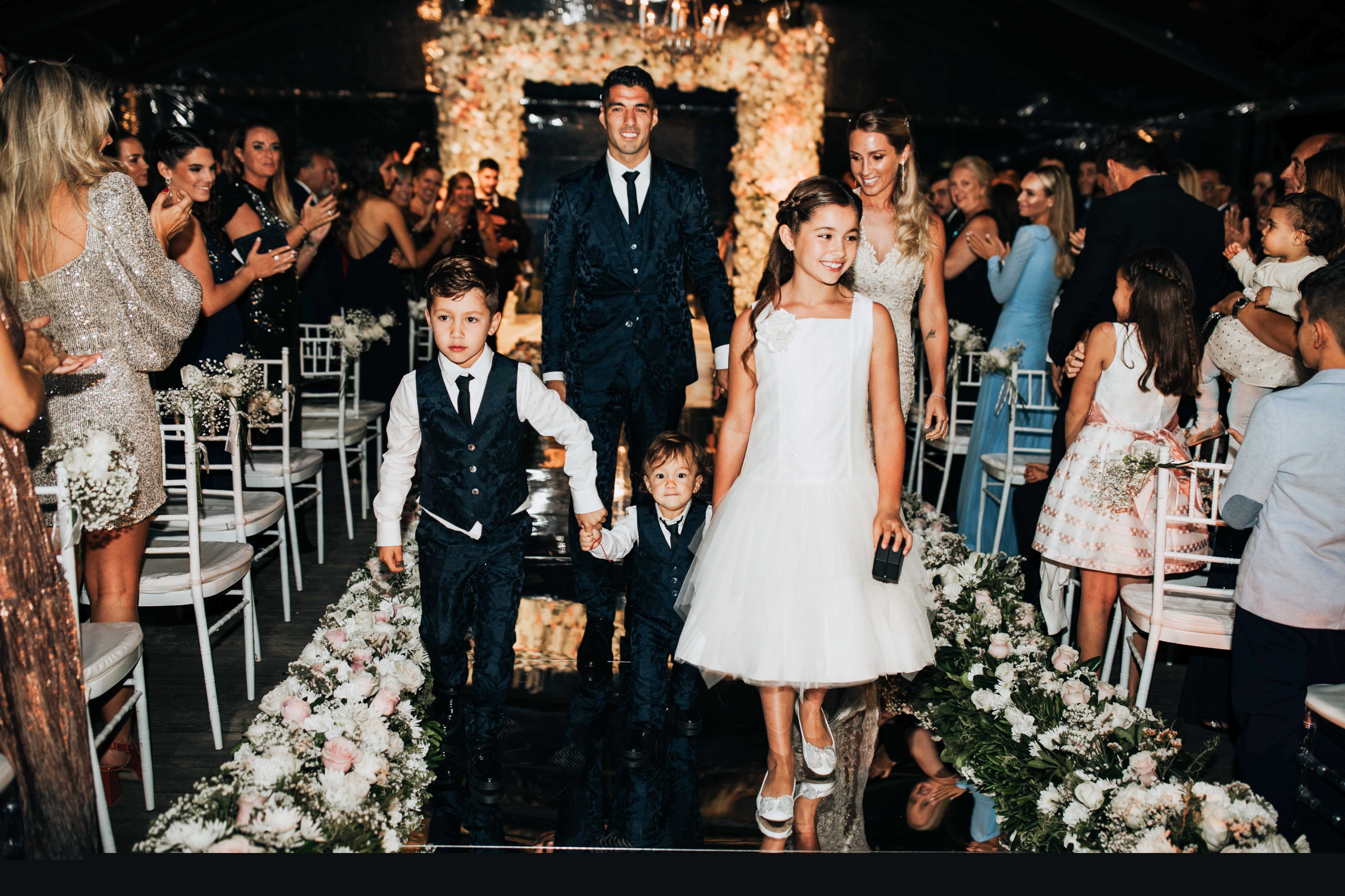 Benjamín, Lautaro y Delfina Suárez.