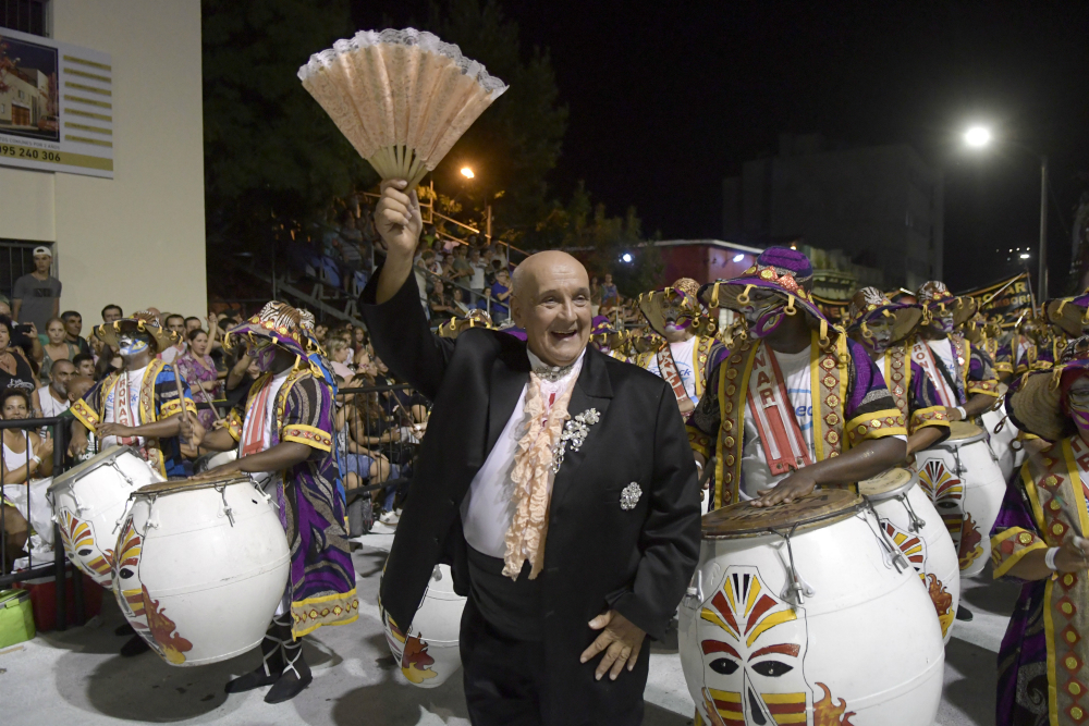 Julio "Kanela" Sosa en el Desfile de Llamadas de 2019. Foto: Marcelo Bonjour