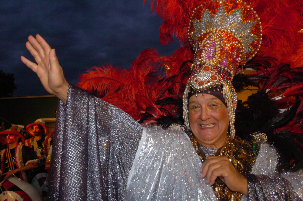 Julio "Kanela" Sosa en el carnaval. Foto: Archivo El País
