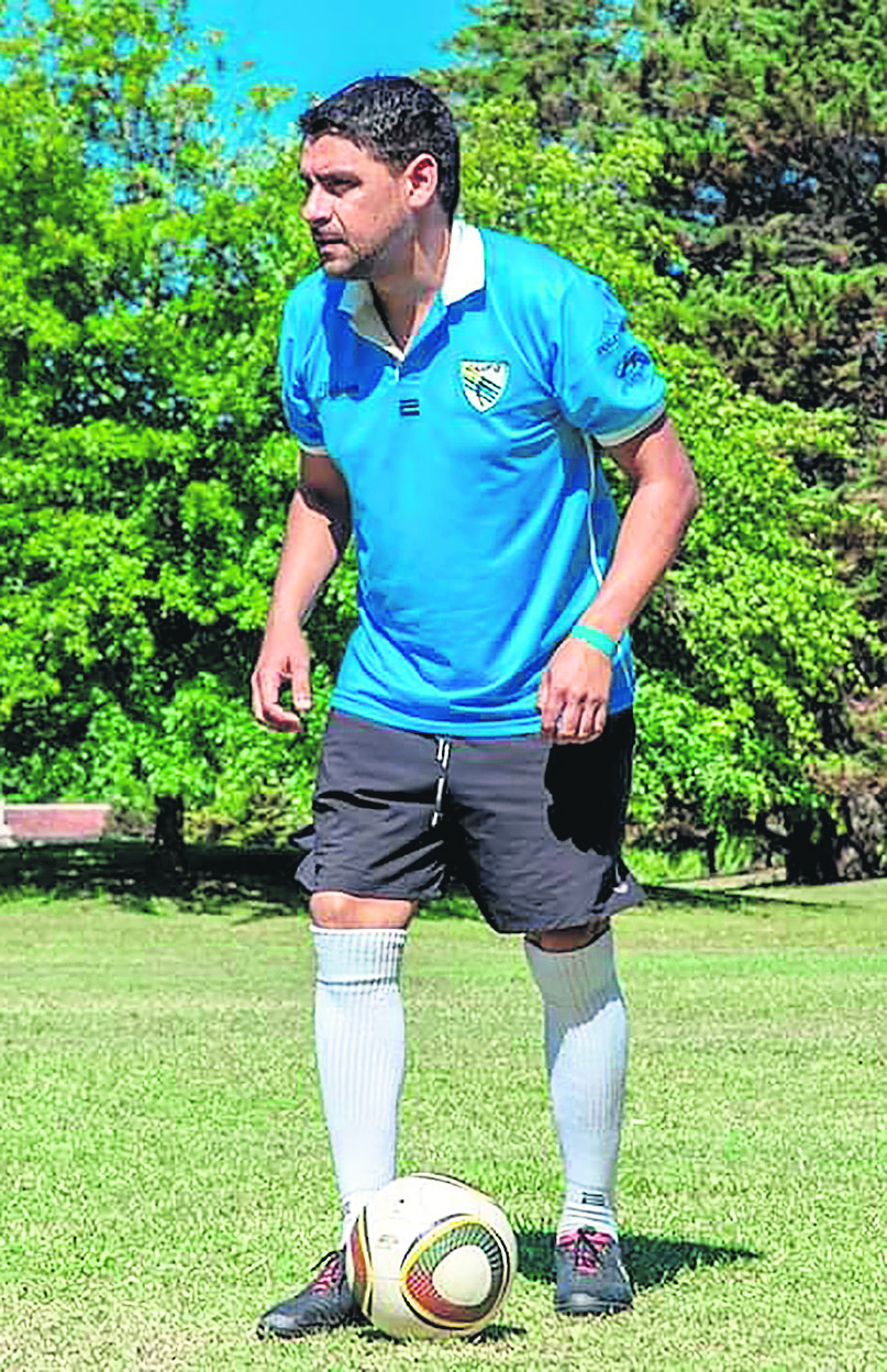 Wilson Olivera, el mejor futgolfista de Uruguay.