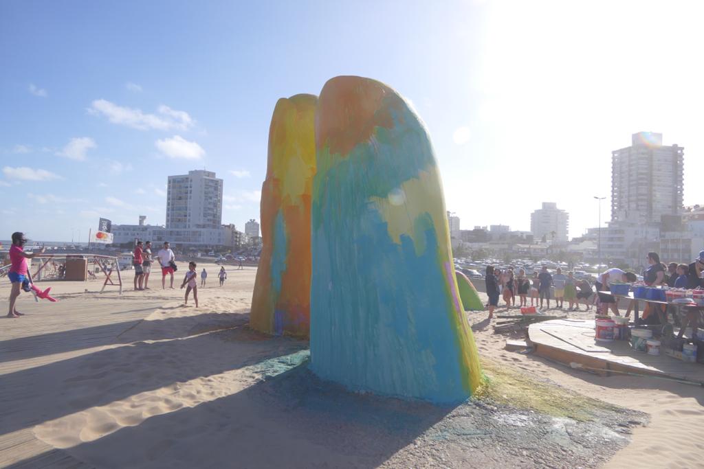 Así están los "dedos" de Punta del Este este jueves. Foto: Ricardo Figueredo