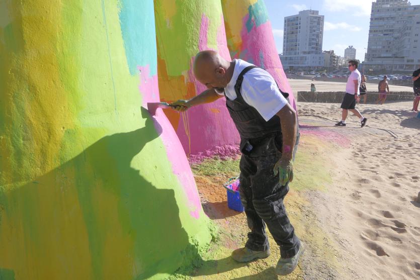 Así están los "dedos" de Punta del Este este jueves. Foto: Ricardo Figueredo