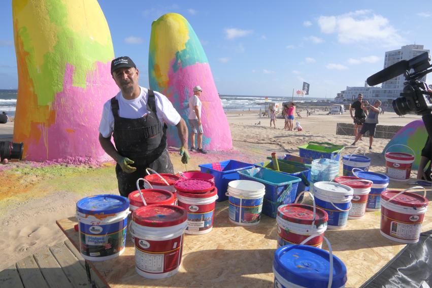 Así están los "dedos" de Punta del Este este jueves. Foto: Ricardo Figueredo