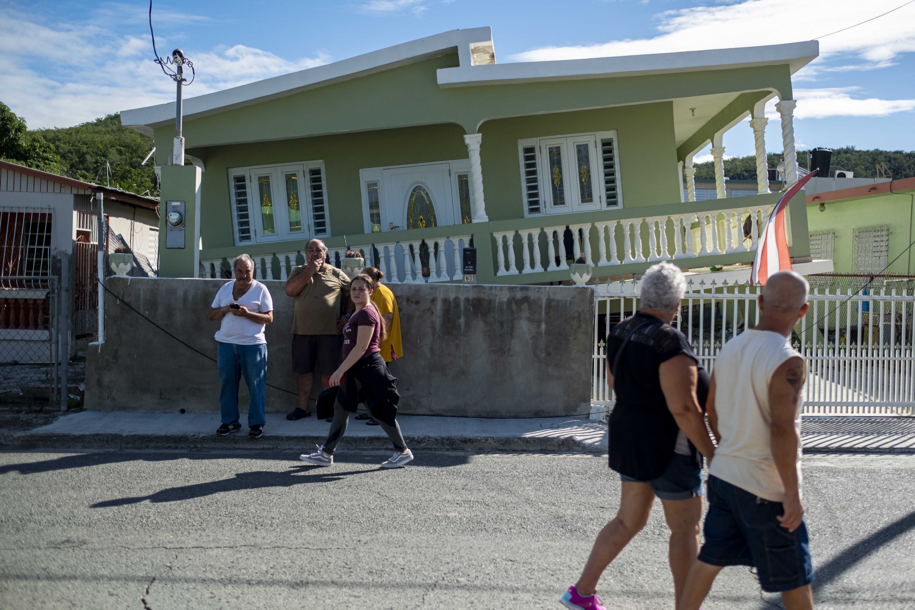 Casas destruidas en Puerto Rico. Foto: AFP