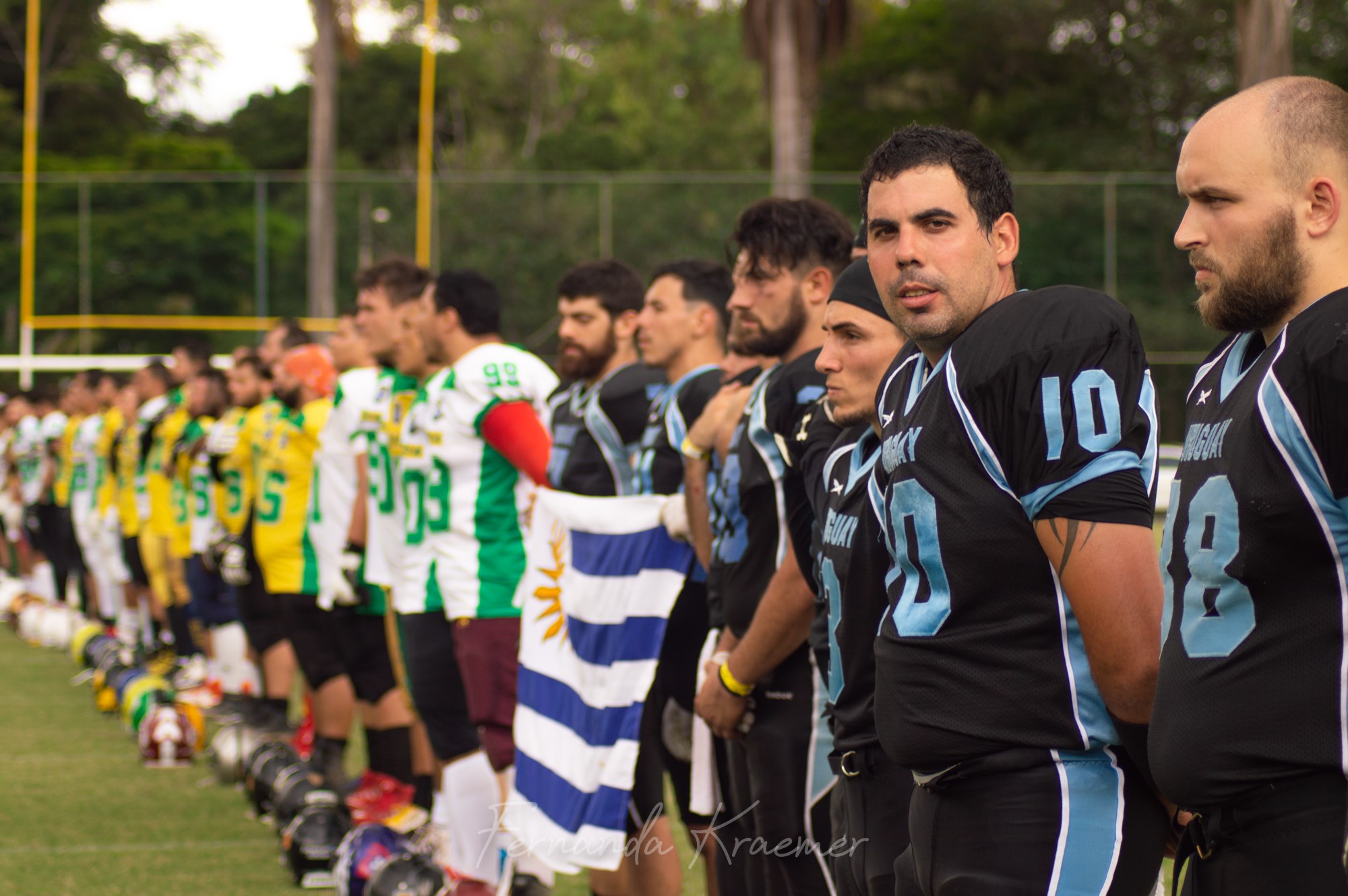 Football Americano: Uruguay le ganó 17-0 a Brasil en Belo Horizonte. Fotos: Fernanda Kraemer