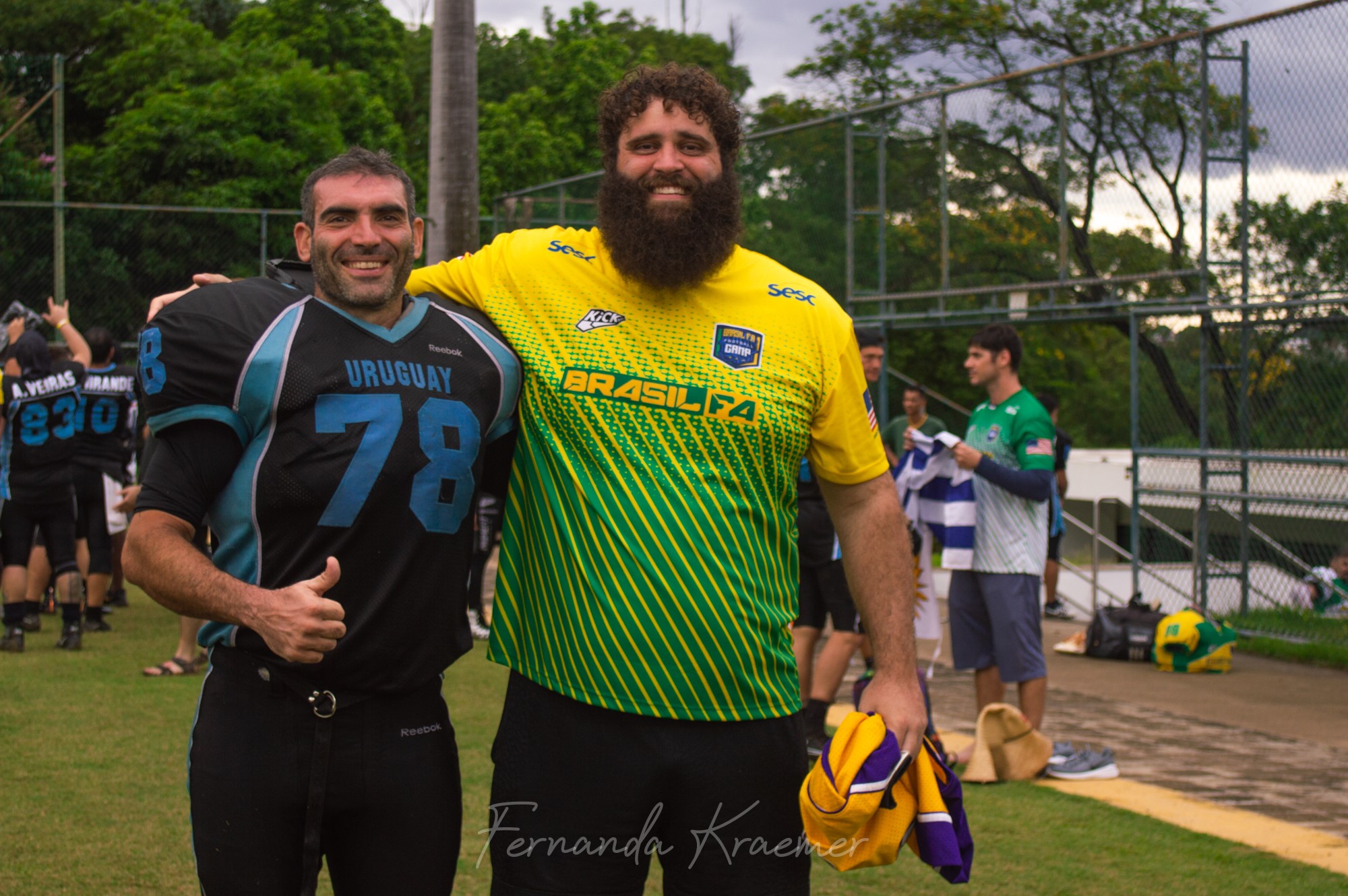 Football Americano: Uruguay le ganó 17-0 a Brasil en Belo Horizonte. Fotos: Fernanda Kraemer