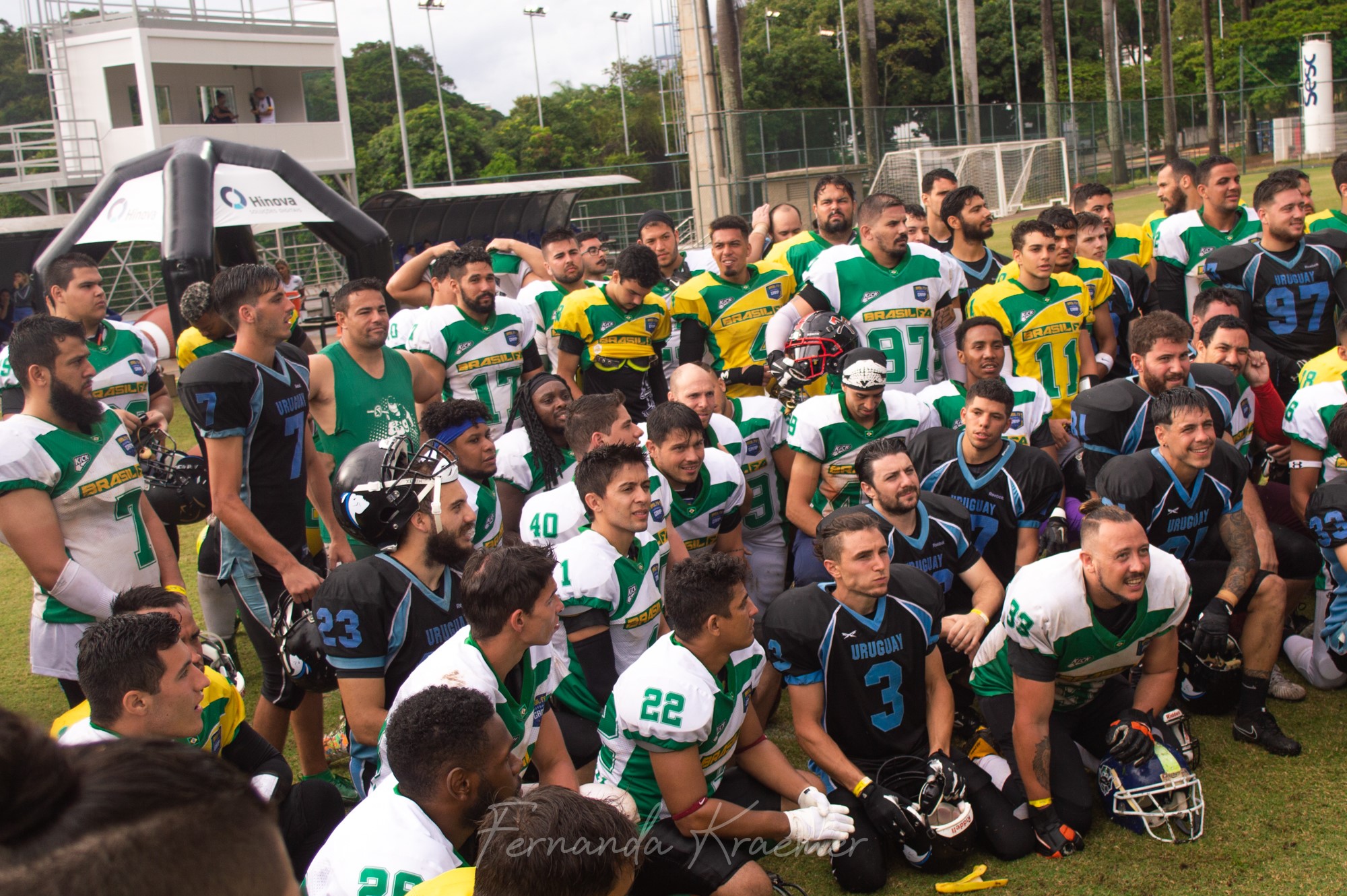 Football Americano: Uruguay le ganó 17-0 a Brasil en Belo Horizonte. Fotos: Fernanda Kraemer