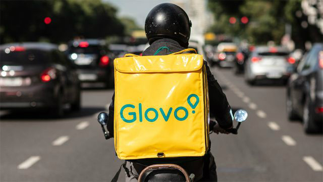 Repartidor de Glovo. Foto: Archivo El País