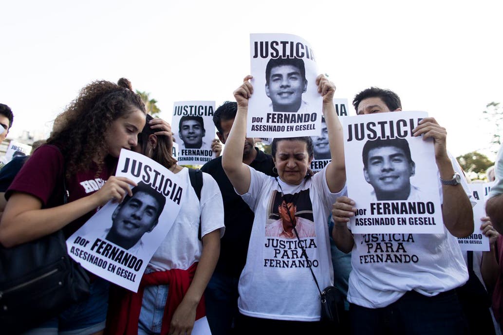 Los padres de Fernando Báez Sosa agradecieron el acompañamiento de la sociedad en su reclamo de justicia Fuente: GDA/La Nación Tomas Cuesta