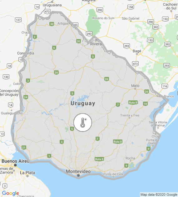 Ola de calor para todo el país. Foto: Inumet.