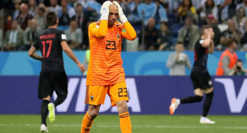 El tremendo error de Willy Caballero en Argentina vs Croacia
