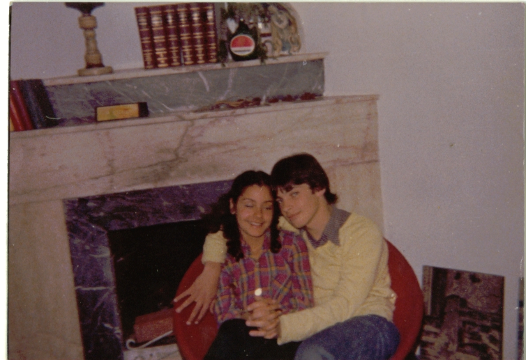 Reencuentro. Gianella y Roberto fueron novios de chicos. Foto: cortesía Gianella