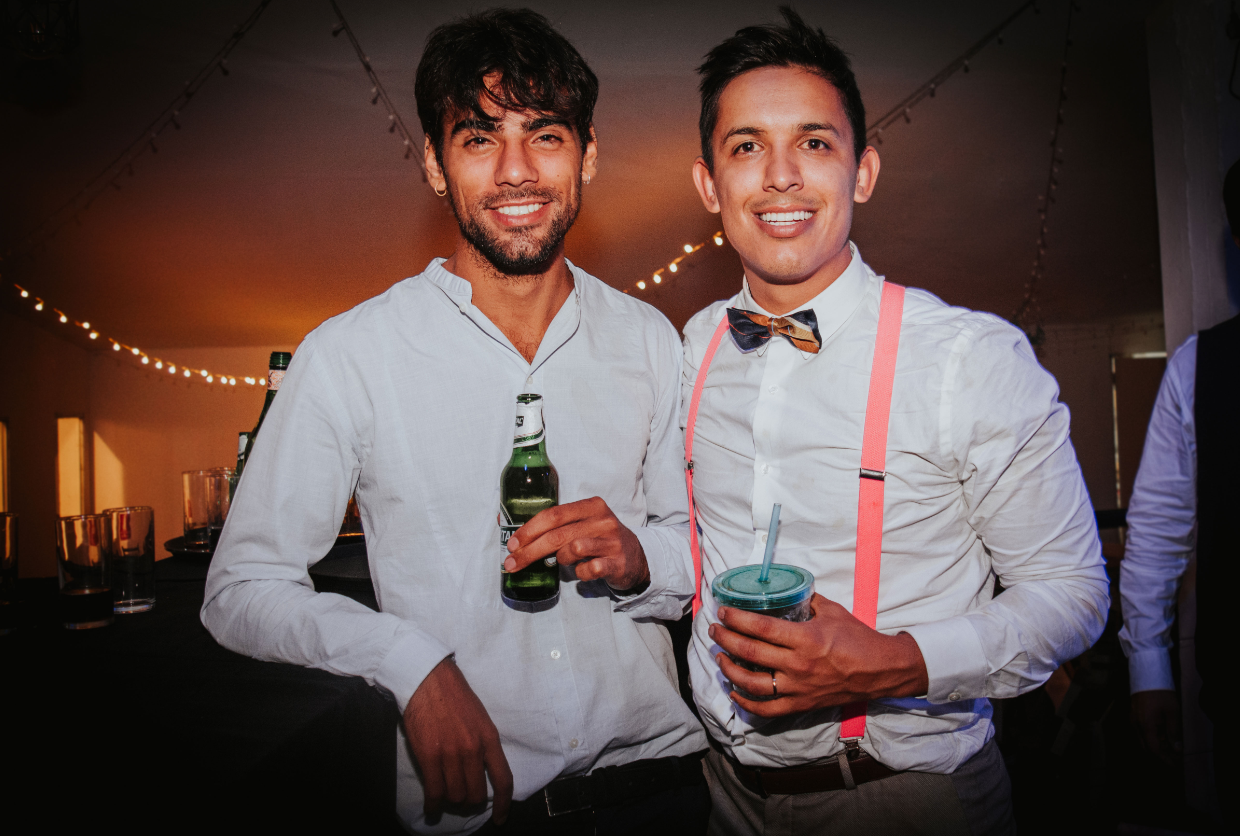 Marcos Ifrán junto a Alejandro Vázquez, hermano de Fer Vázquez.