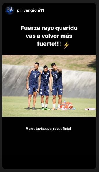 El mensaje de Leonel Vangioni a Jonathan Urretaviscaya.