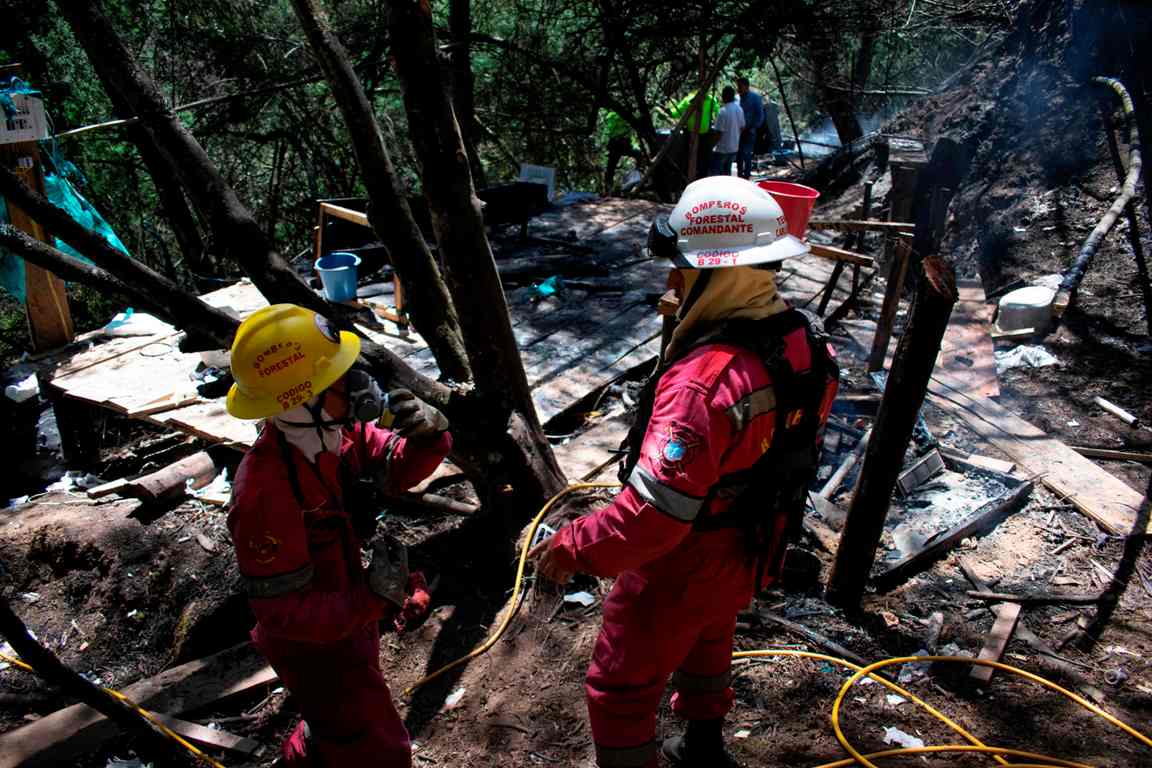 Laboratorio de coca en el predio del embajador Fernando Sanclemente. Foto: AFP.