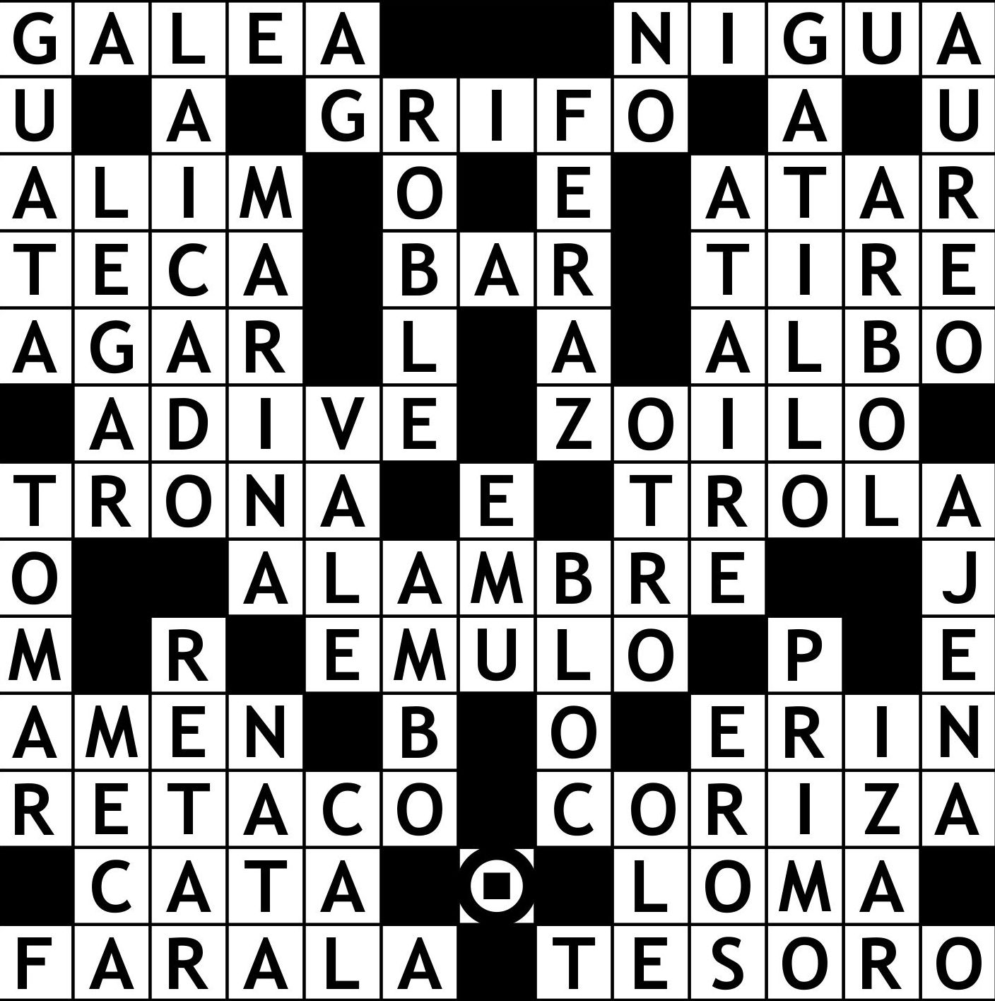 Solución Crucigrama