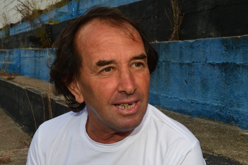 El "Topo" en su querido Belvedere en el que trabajó tanto tiempo. Foto: Francisco Flores.