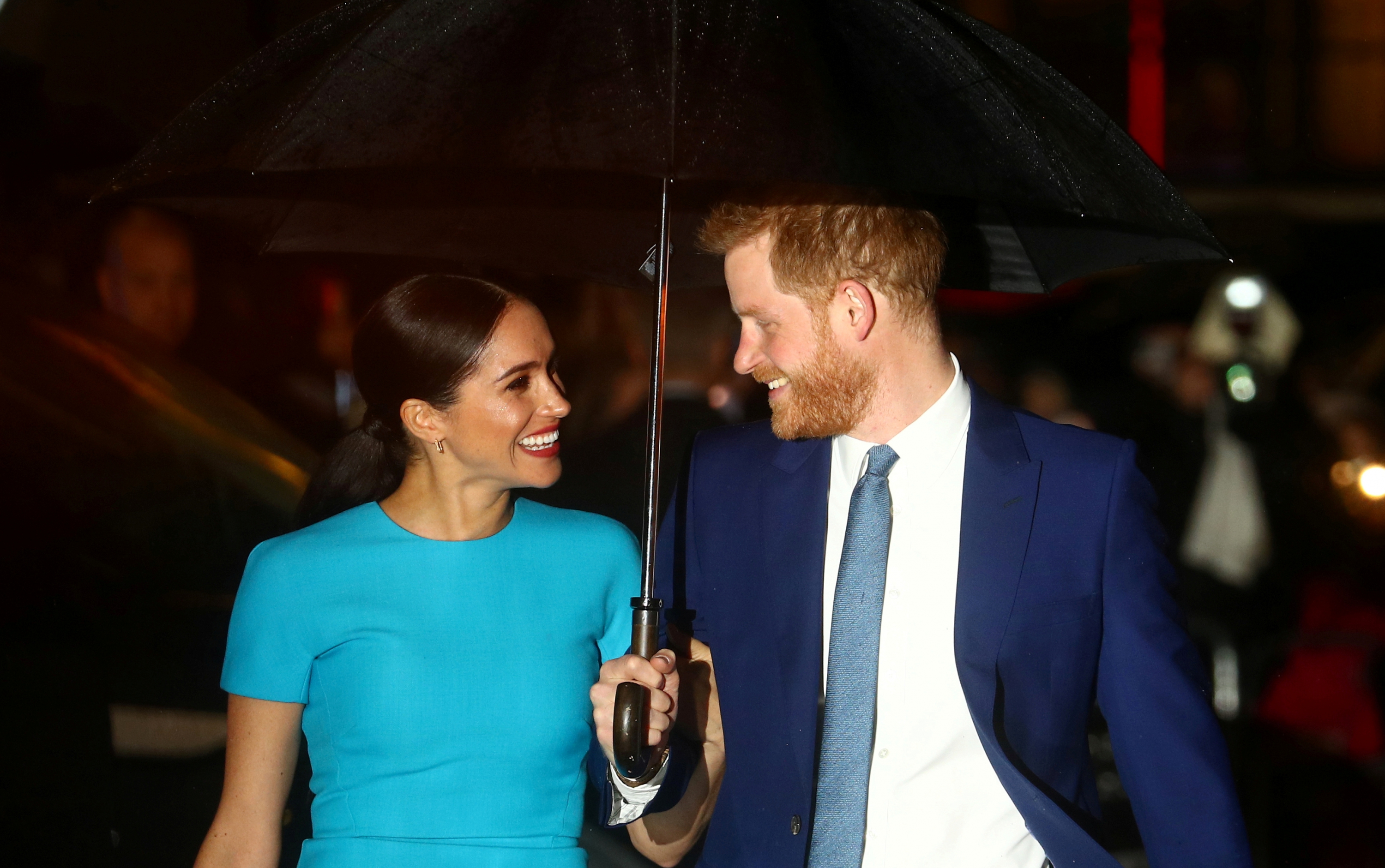 Meghan y Harry en el evento de Endeavor Fund. Fuente: Reuters