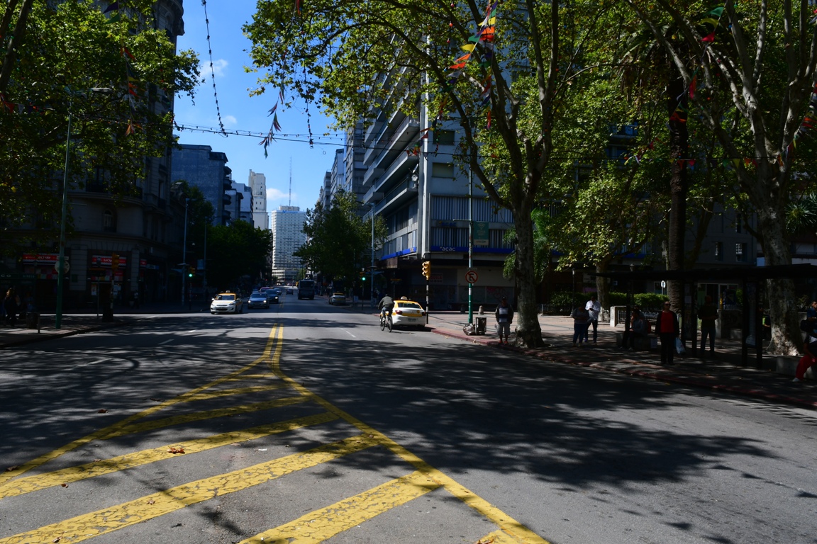 Montevideo tras pedido de cuarentena voluntaria para evitar contagio de coronavirus. Foto: Francisco Flores.
