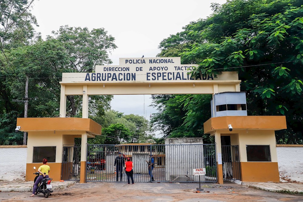 La prisión de la Agrupación Especializada de la Policia en Asunción, Paraguay.