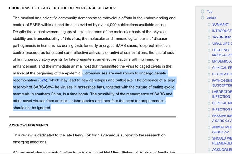 estudio coronavirus 2007
