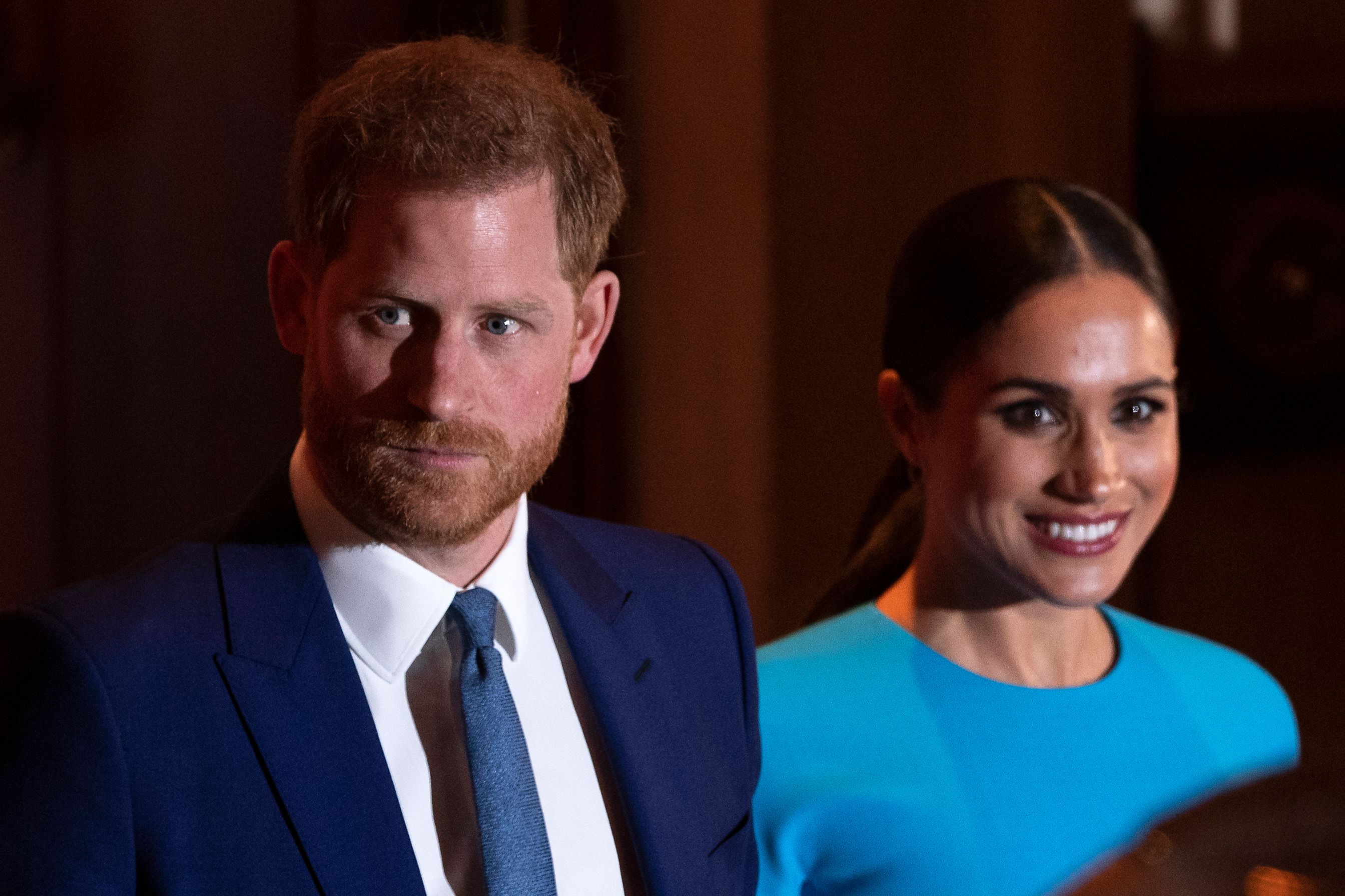 Meghan Markle y el príncipe Harry. Foto: AFP