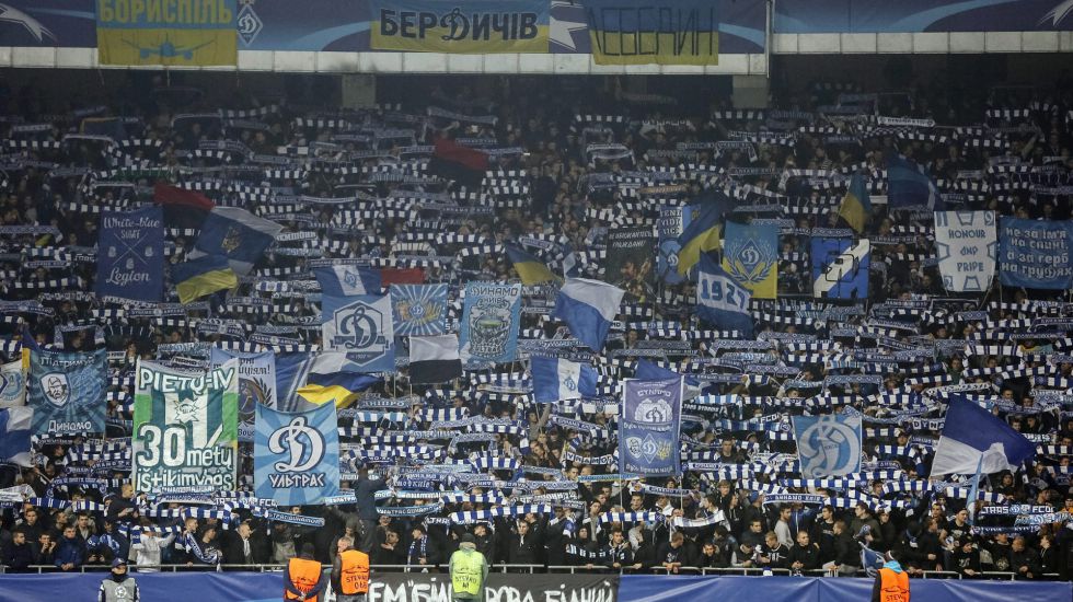Hincada del Dinamo de Kiev. Foto: EFE.