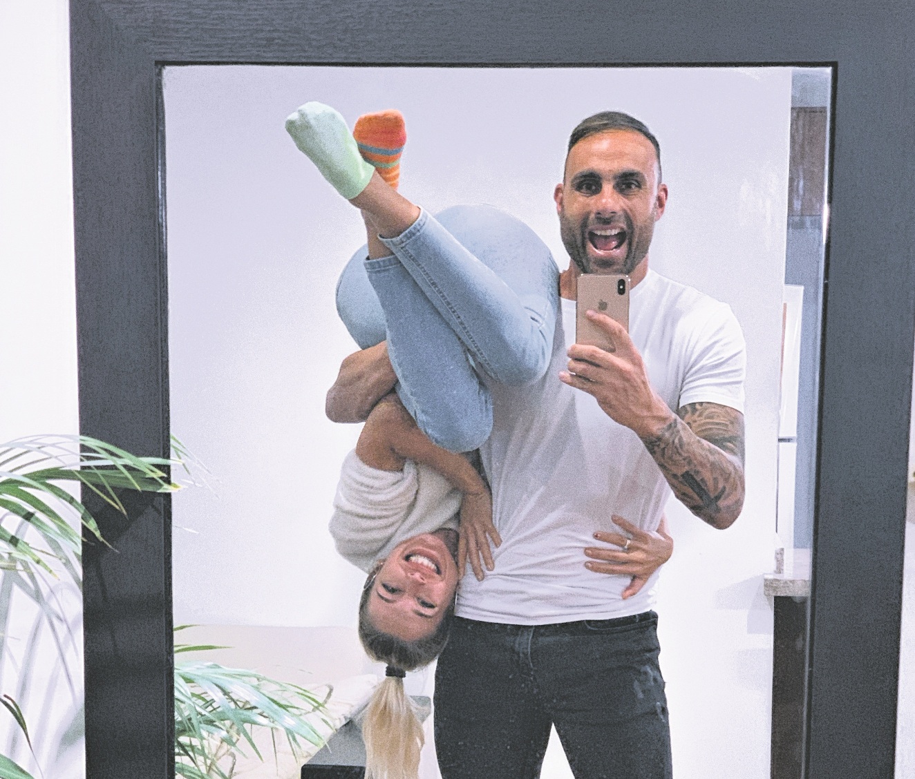 Frascarelli y su novia.