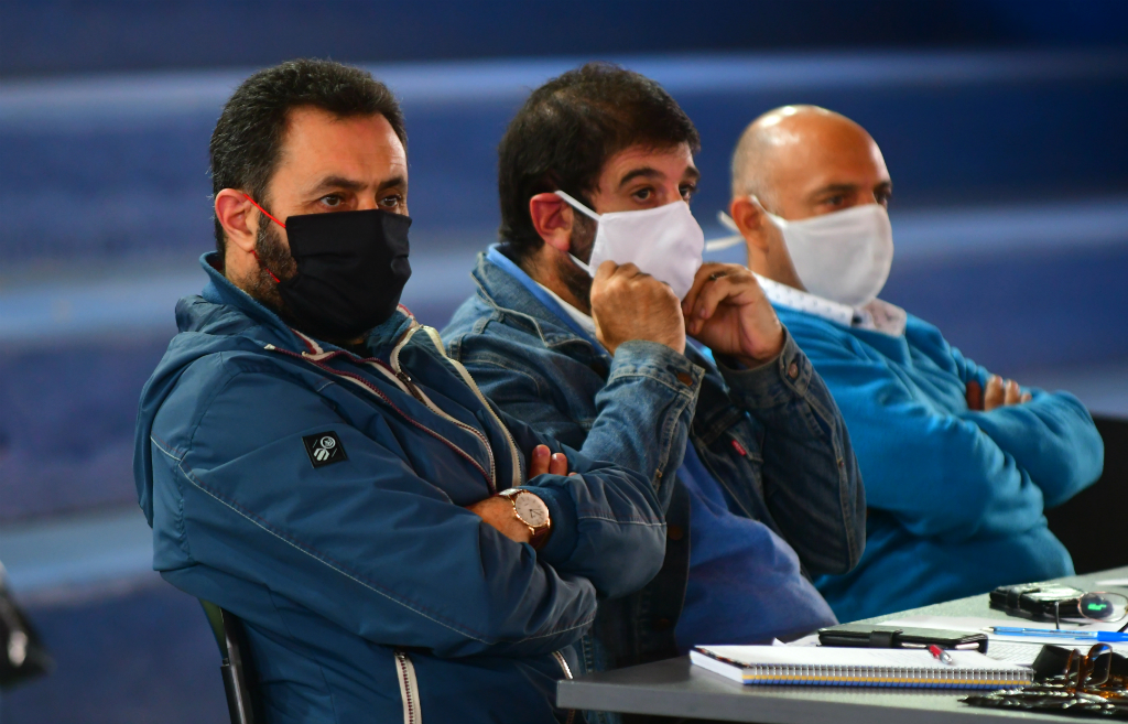 El Pit-Cnt decidió llevar a cabo cuatro actos en Montevideo para conmemorar el Día Internacional de los Trabajadores tomando los recaudos sanitarios. Foto: Francisco Flores
