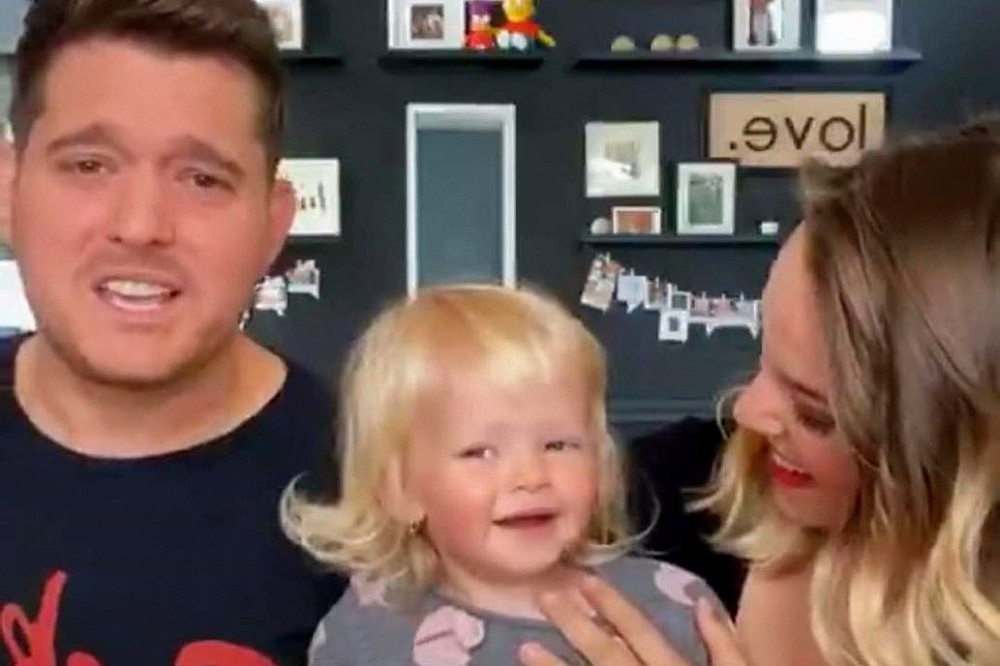 Luisana Lopilato, Michael Bublé y su hija Vida. Foto: Captura de Instagram.