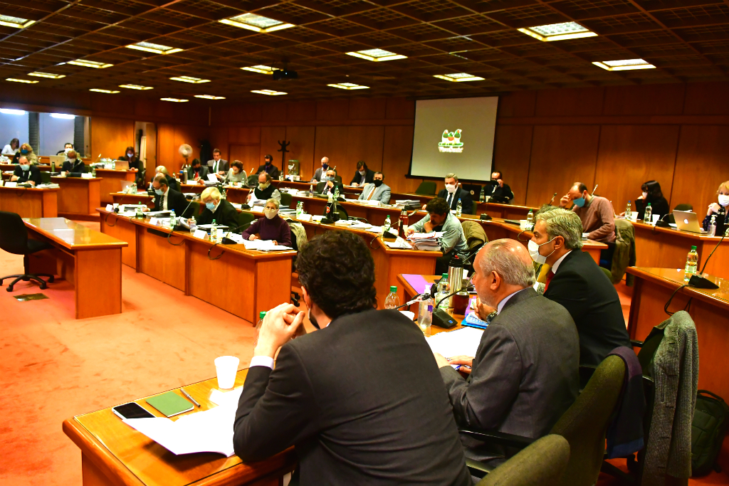 Autoridades educativas en la comisión especial del Senado. Foto: Francisco Flores