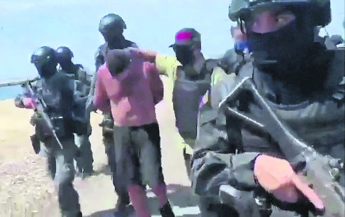 Uno de los exmilitares estadounidenses detenidos el fin de semana en Venezuela.