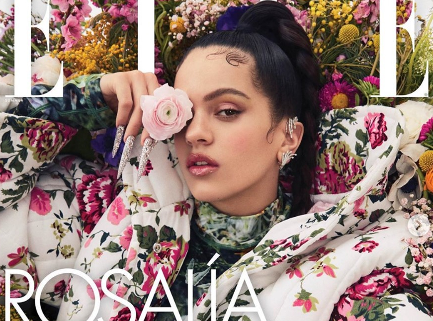 Rosalía en la portada de la revista Elle. Foto: revista Elle