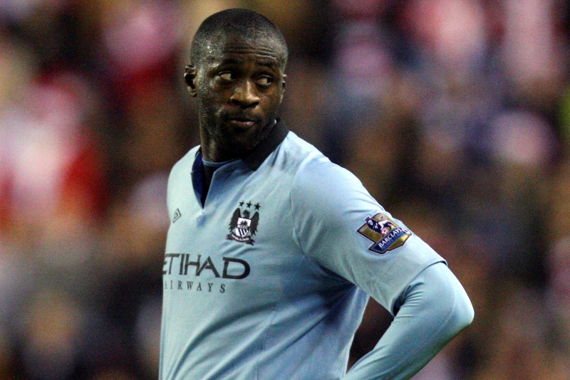Yaya Toure durante su pasaje por el Manchester City. Foto: Archivo.
