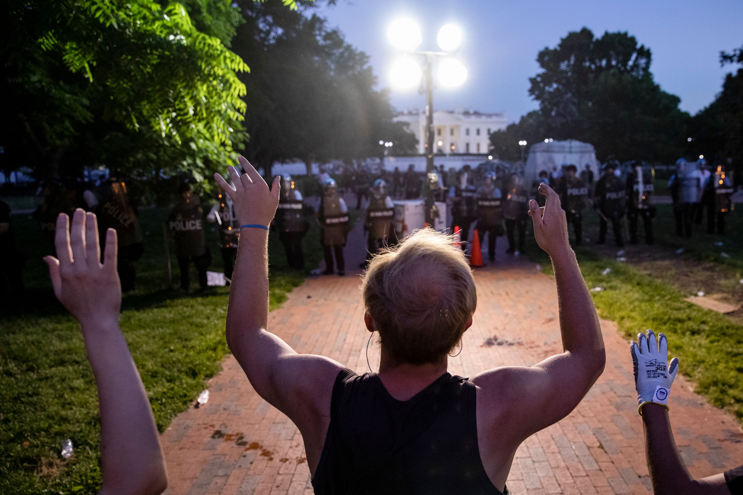 Protestas por muerte de George Floyd. Foto: AFP