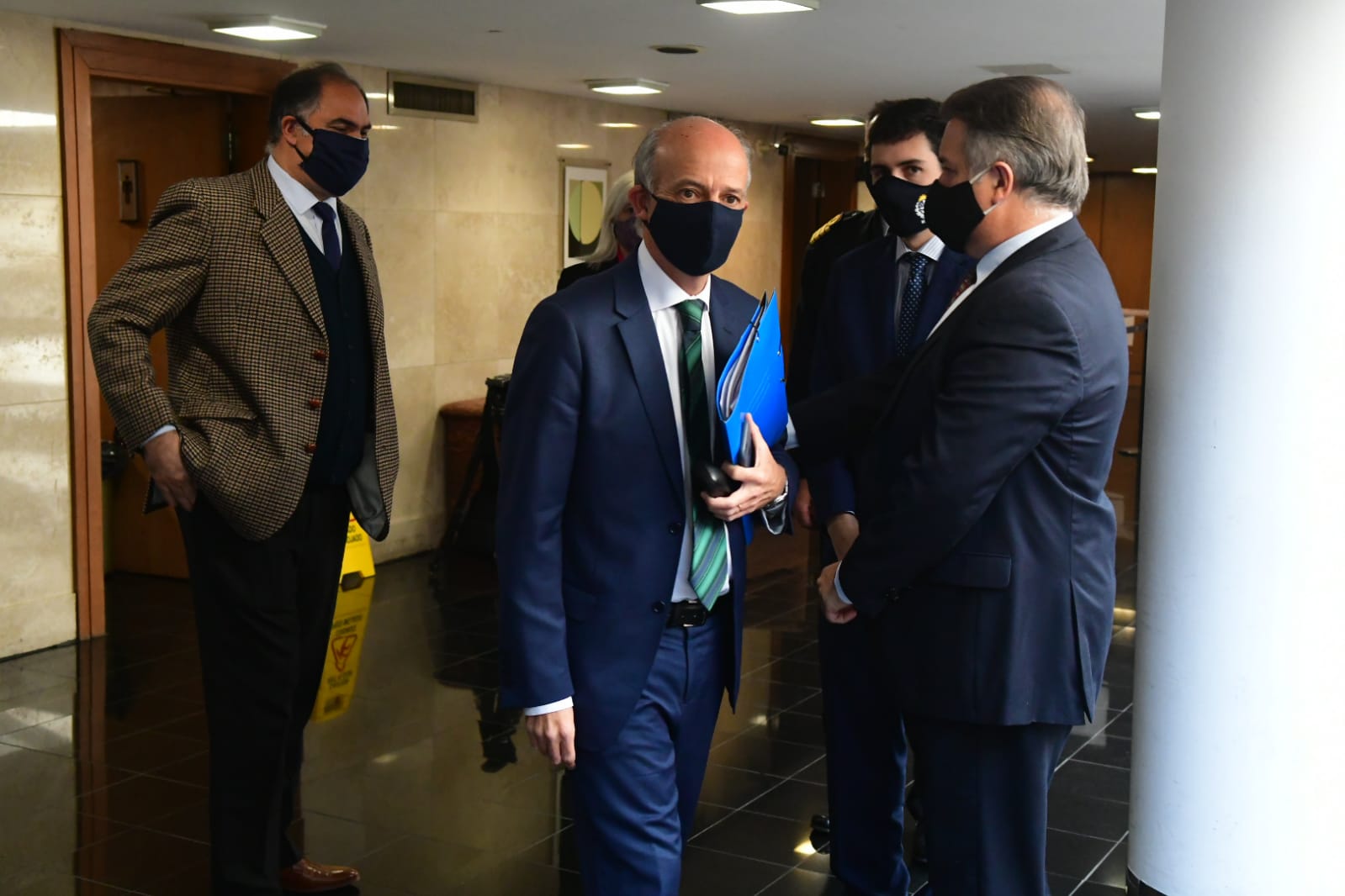 Javier García este miércoles en el Parlamento. Foto: Francisco Flores