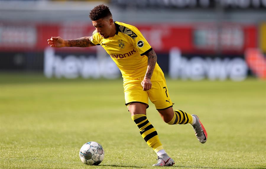 Así juega Jadon Sancho: la joya que dejó escapar el City y disfruta el Dortmund. Foto: EFE