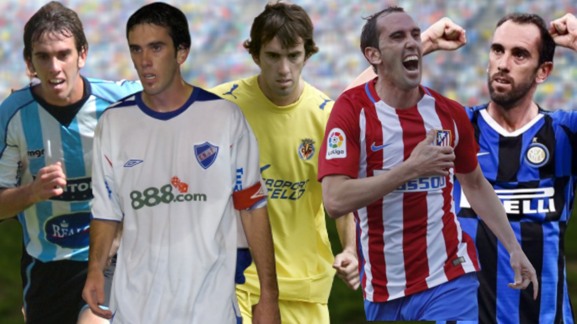 Diego Godín y una carrera en Cerro, Nacional, Villarreal, Atlético de Madrid e Inter.