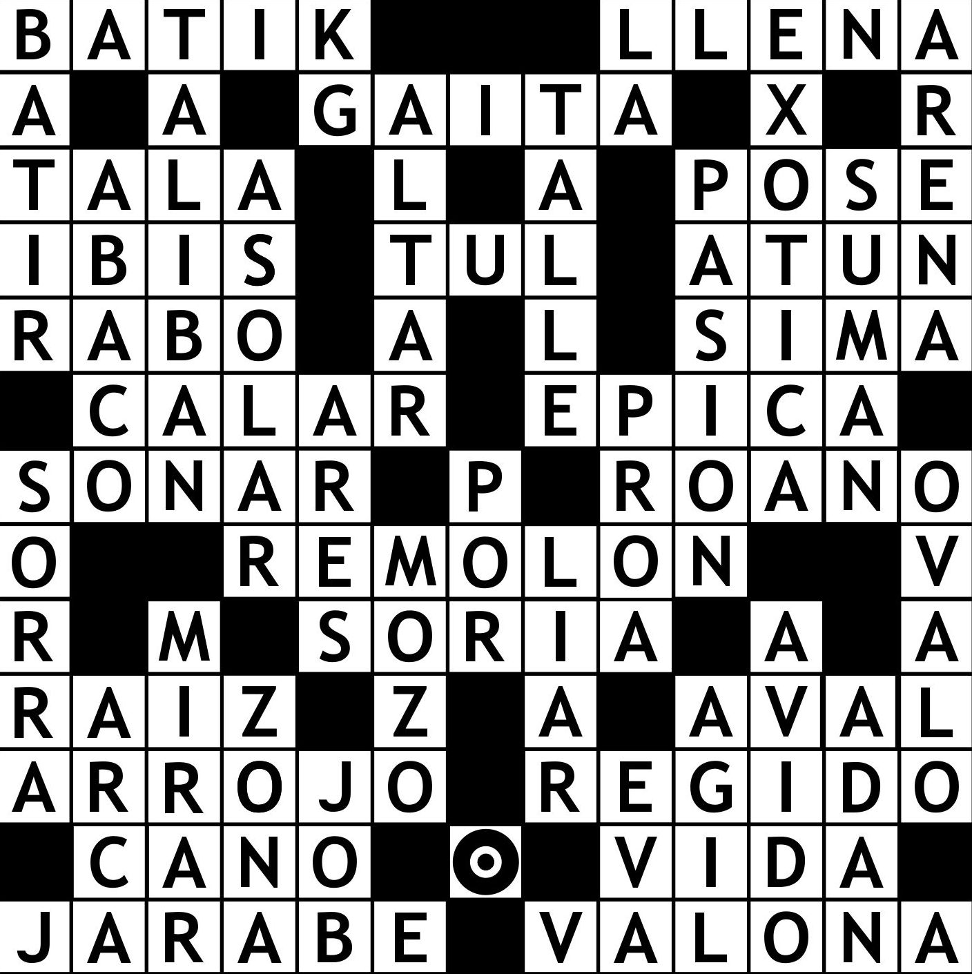 Solución Crucigrama