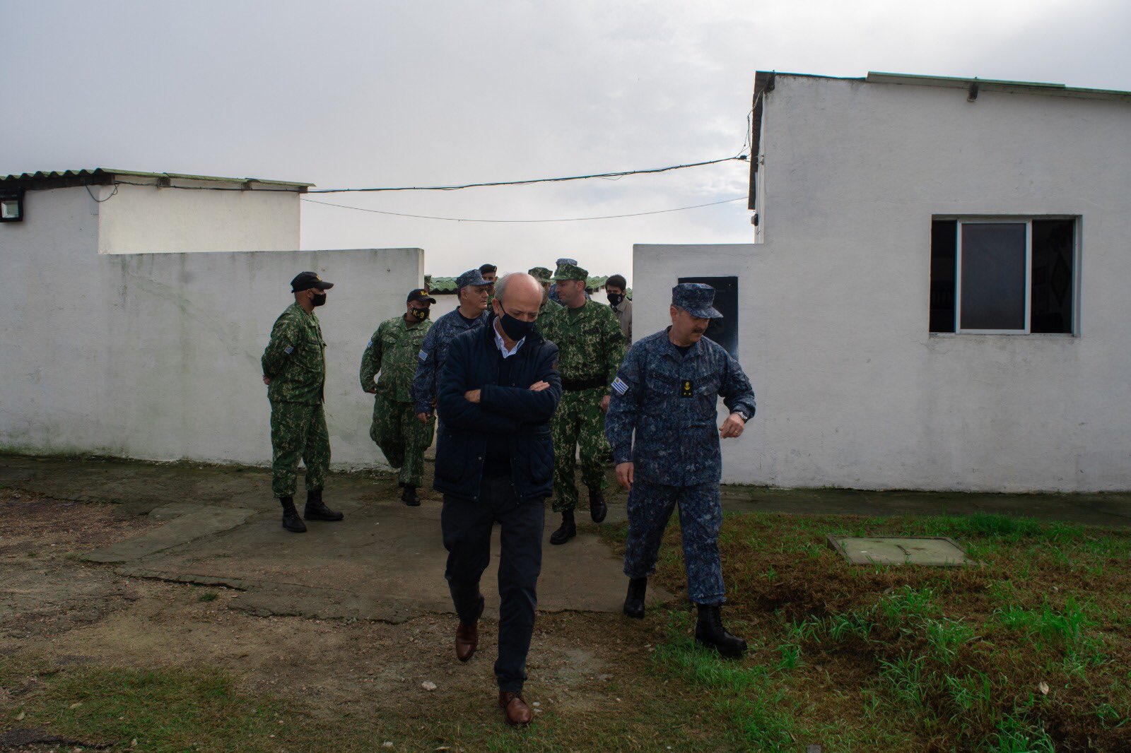 Javier García en el Comando de Infantería de Marina. Foto: Prensa Ministerio de Defensa.
