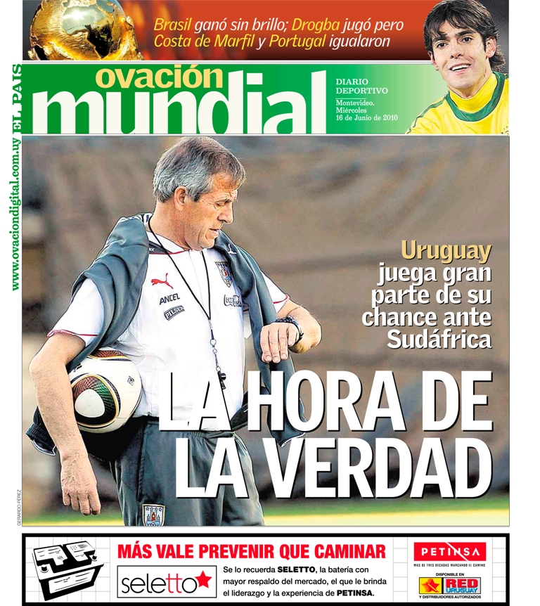 Portada de Ovación del 16 de junio de 2010.